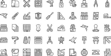 Düzenlenebilir Vuruşlu Yüksek Kalite Vektör Simgeleri Koleksiyonu Yapılandırılıyor. Profesyonel ve Yaratıcı Projeler için ideal.