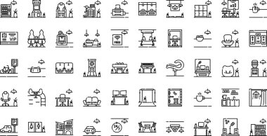 Düzenlenebilir Vuruş ile birlikte çalışan alan simgeleri Yüksek Kalite Vektör Simgeleri Koleksiyonu. Profesyonel ve Yaratıcı Projeler için ideal.