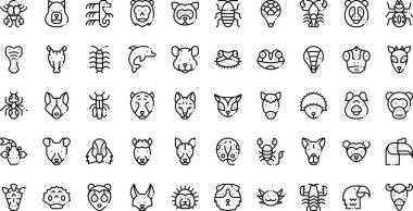 Düzenlenebilir Vuruşlu Egzotik Yaşam Simgeleri Yüksek Kalite Vektör Simgeleri Koleksiyonu. Profesyonel ve Yaratıcı Projeler için ideal.