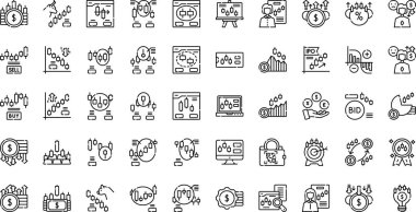 Trading icons High-Quality Vector Icons Collection with Editable Stroke. Ideal for Professional and Creative Projects. clipart