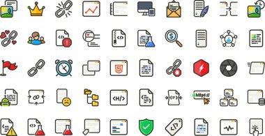 Seo web  icons High-Quality Vector Icons Collection with Editable Stroke. Ideal for Professional and Creative Projects. clipart