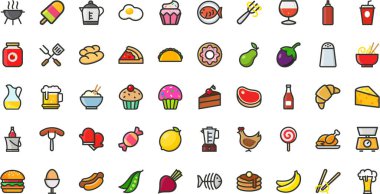 Food  icons High-Quality Vector Icons Collection with Editable Stroke. Ideal for Professional and Creative Projects. clipart