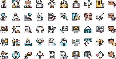 Curriculum vitae simgeleri Düzenlenebilir Vuruşlu Yüksek Kaliteli Vektör Simgeleri Koleksiyonu. Profesyonel ve Yaratıcı Projeler için ideal.