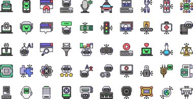 Düzenlenebilir Vuruşlu Yüksek Kaliteli Vektör Simgeleri Koleksiyonu simgeleri. Profesyonel ve Yaratıcı Projeler için ideal.