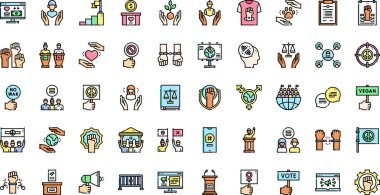 Activism icons High-Quality Vector Icons Collection with Editable Stroke. Ideal for Professional and Creative Projects. clipart