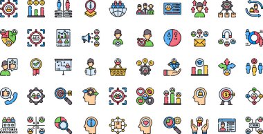 Hedef izleyici simgeleri Düzenlenebilir Vuruşla Yüksek Kalite Vektör Simgeleri Koleksiyonu. Profesyonel ve Yaratıcı Projeler için ideal.