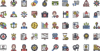 İş krizi, Yüksek Kalite Vektör Simgesi Koleksiyonu ve Düzenlenebilir Vuruşlar ikonlarını simgeliyor. Profesyonel ve Yaratıcı Projeler için ideal.