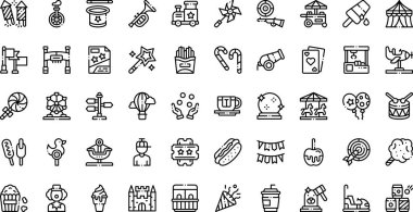 Adil simgeler. Düzenlenebilir Vuruşlu Yüksek Kaliteli Vektör Simgeleri Koleksiyonu. Profesyonel ve Yaratıcı Projeler için ideal.