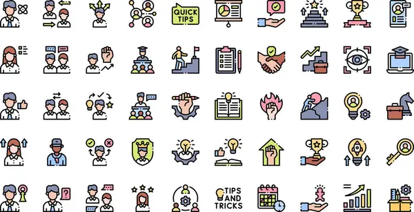 Danışmanlık ve eğitim simgeleri Yüksek Kalite Vektör Simgeleri Koleksiyonu ve Düzenlenebilir Vuruş. Profesyonel ve Yaratıcı Projeler için ideal.