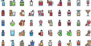 Asian food and drinks icons .. High-Quality Vector Icons Collection with Editable Stroke. Ideal for Professional and Creative Projects. clipart