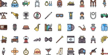 Sicons Yüksek Kaliteli Vektör Simgeleri Koleksiyonu Düzenlenebilir Darbe ile. Profesyonel ve Yaratıcı Projeler için ideal.