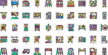 Düzenlenebilir Vuruşlu Yüksek Kaliteli Vektör Simgeleri Koleksiyonu simgeleri. Profesyonel ve Yaratıcı Projeler için ideal.