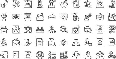 Dismissal icons High-Quality Vector Icons Collection with Editable Stroke. Ideal for Professional and Creative Projects. clipart