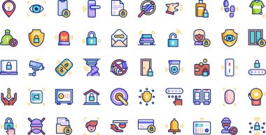 Anti theft icons High-Quality Vector Icons Collection with Editable Stroke. Ideal for Professional and Creative Projects. clipart