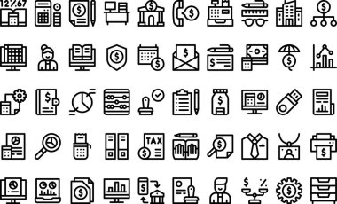 Düzenlenebilir Vuruşlu Yüksek Kaliteli Vektör Simgeleri Koleksiyonu simgeleri. Profesyonel ve Yaratıcı Projeler için ideal.