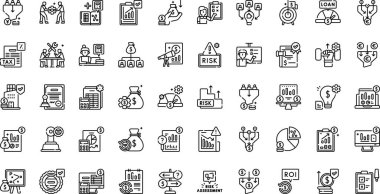 Düzenlenebilir Vuruşlu Yüksek Kaliteli Vektör Simgeleri Koleksiyonu. Profesyonel ve Yaratıcı Projeler için ideal.