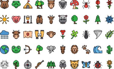 Wildlife icons High-Quality Vector Icons Collection with Editable Stroke. Ideal for Professional and Creative Projects. clipart