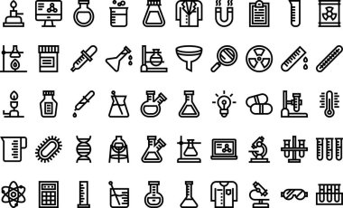 Lab icons  High-Quality Vector Icons Collection with Editable Stroke. Ideal for Professional and Creative Projects. clipart