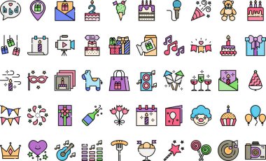 Düzenlenebilir Vuruşlu Yüksek Kaliteli Vektör Simgeleri Koleksiyonu simgeleri. Profesyonel ve Yaratıcı Projeler için ideal.