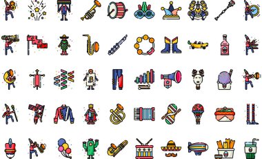 Parade simgeleri Düzenlenebilir Vuruşlu Yüksek Kalite Vektör Simgeleri Koleksiyonu. Profesyonel ve Yaratıcı Projeler için ideal.