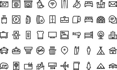 Düzenlenebilir Vuruşla Yüksek Kaliteli Vektör Simgeleri Koleksiyonunu Gezdir. Profesyonel ve Yaratıcı Projeler için ideal.