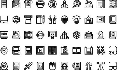 Nerd High-Quality Vector Icons Collection with Editable Stroke. Ideal for Professional and Creative Projects. clipart