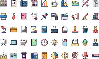 Office High-Quality Vector Icons Collection with Editable Stroke. Ideal for Professional and Creative Projects. clipart