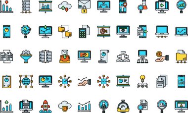 Analytics High-Quality Vector Icons Collection with Editable Stroke. Ideal for Professional and Creative Projects. clipart