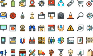 Düzenlenebilir Vuruşlu Yüksek Kaliteli Vektör Simgeleri Koleksiyonu. Profesyonel ve Yaratıcı Projeler için ideal.