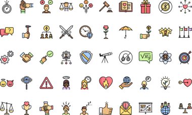 Düzenlenebilir Vuruşlu Etik Yüksek Kalite Vektör Simgeleri Koleksiyonu. Profesyonel ve Yaratıcı Projeler için ideal.