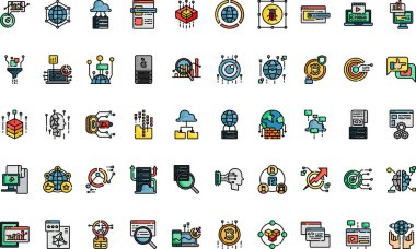 Düzenlenebilir Vuruşlu Büyük Verili Yüksek Kaliteli Vektör Simgeleri Koleksiyonu. Profesyonel ve Yaratıcı Projeler için ideal.