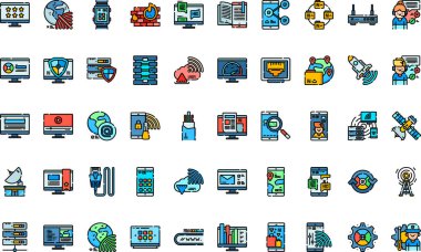 Düzenlenebilir Vuruşlu Yüksek Kaliteli Vektör Simgeleri Koleksiyonu internet servis simgeleri. Profesyonel ve Yaratıcı Projeler için ideal.