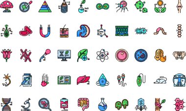 Biology High-Quality Vector Icons Collection with Editable Stroke. Ideal for Professional and Creative Projects. clipart