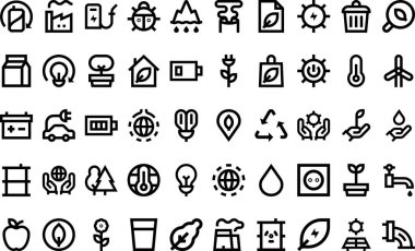 Ecology icons  High-Quality Vector Icons Collection with Editable Stroke. Ideal for Professional and Creative Projects. clipart