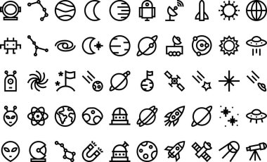 Astronomy icons  High-Quality Vector Icons Collection with Editable Stroke. Ideal for Professional and Creative Projects. clipart