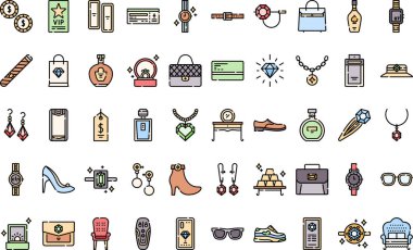 Luxury lifestyle icons High-Quality Vector Icons Collection with Editable Stroke. Ideal for Professional and Creative Projects. clipart