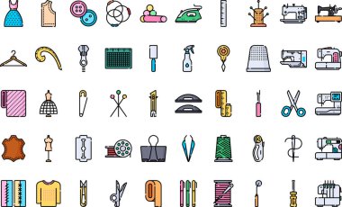 Düzenlenebilir Vuruşla Yüksek Kalite Vektör Simgeleri Koleksiyonu Dikiliyor. Profesyonel ve Yaratıcı Projeler için ideal.