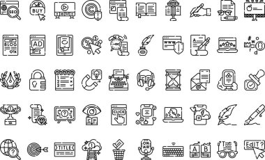 Düzenlenebilir Vuruşlu Yüksek Kalite Vektör Simgeleri Koleksiyonunu Kopyala. Profesyonel ve Yaratıcı Projeler için ideal.