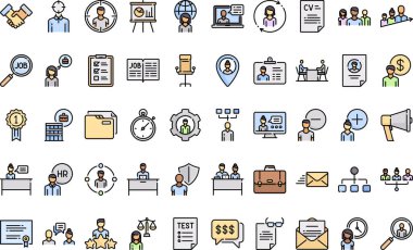 İnsan Kaynakları Yüksek Kaliteli Vektör Simgeleri Koleksiyonu Düzenlenebilir Vuruşlu simgeleri. Profesyonel ve Yaratıcı Projeler için ideal.