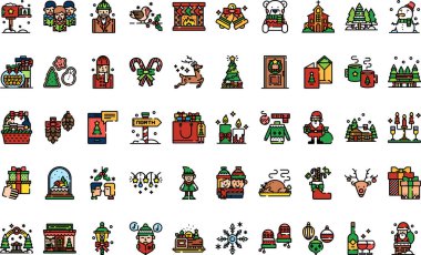 Christmas icons High-Quality Vector Icons Collection with Editable Stroke. Ideal for Professional and Creative Projects. clipart