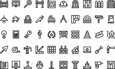 Düzenlenebilir Vuruşlu Yüksek Kaliteli Vektör Simgeleri Koleksiyonu simgeleri. Profesyonel ve Yaratıcı Projeler için ideal.