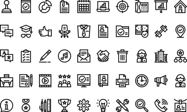 Job resume icons High-Quality Vector Icons Collection with Editable Stroke. Ideal for Professional and Creative Projects.