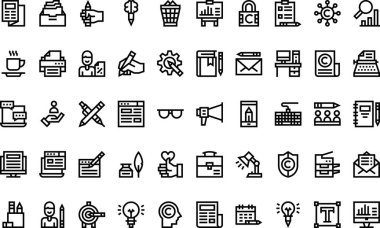 Düzenlenebilir Vuruşlu Yüksek Kalite Vektör Simgeleri Koleksiyonunu Kopyala. Profesyonel ve Yaratıcı Projeler için ideal.