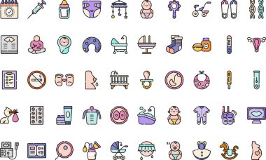 Maternity icons High-Quality Vector Icons Collection with Editable Stroke. Ideal for Professional and Creative Projects. clipart