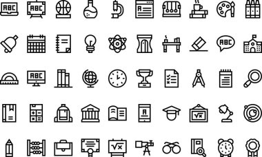 Düzenlenebilir Vuruşlu Yüksek Kalite Vektör Simgeleri Koleksiyonu ikonları. Profesyonel ve Yaratıcı Projeler için ideal.