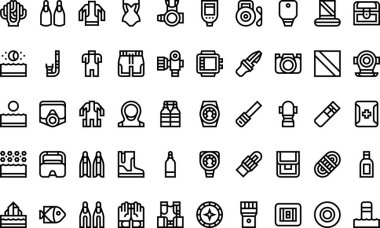 Düzenlenebilir Vuruşlu Yüksek Kalite Vektör Simgeleri Koleksiyonu. Profesyonel ve Yaratıcı Projeler için ideal.