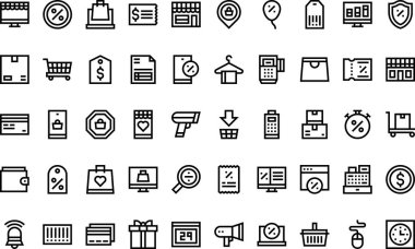 BlackFriday simgeleri Düzenlenebilir Vuruşlu Yüksek Kaliteli Vektör Simgeleri Koleksiyonu. Profesyonel ve Yaratıcı Projeler için ideal.