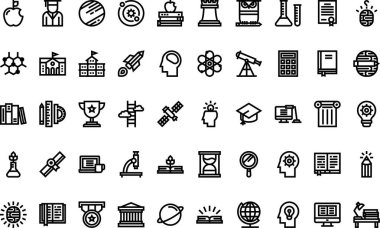 Düzenlenebilir Vuruşlu Bilgi Simgeleri Yüksek Kalite Vektör Simgeleri Koleksiyonu. Profesyonel ve Yaratıcı Projeler için ideal.