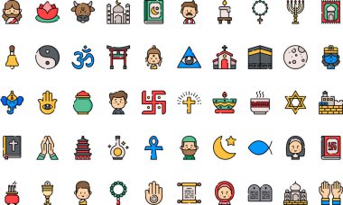 Spiritual icons High-Quality Vector Icons Collection with Editable Stroke. Ideal for Professional and Creative Projects. clipart