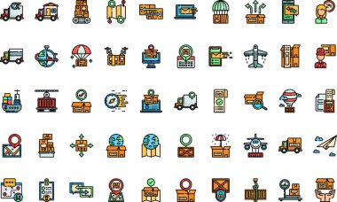 Düzenlenebilir Vuruşlu Yüksek Kaliteli Vektör Simgeleri Koleksiyonu. Profesyonel ve Yaratıcı Projeler için ideal.